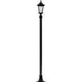 Dabmar Lighting GM1121-L6-RGBW-B Cast Alum 1 Post Top Fixture Pole + Base 86V-265V E26 LED 6W RGBW Black