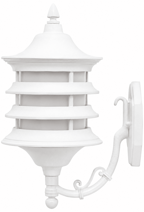 Dabmar Lighting GM185-L9-27K-W white outdoor wall light fixture