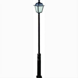 Dabmar Lighting GM2241-B Cast Alum 1 Post Top Fixture Pole + Base 120V E26 No Lamp Black