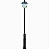 Dabmar Lighting GM2241-L30-30K-B Cast Alum 1 Post Top Fixture Pole + Base 85V-265V E26 LED 30W 30K Black