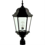 Dabmar Lighting GM235-L20-50K-W Cast Alum Post Top Fixture 120V-277V G24 LED 20W 50K White