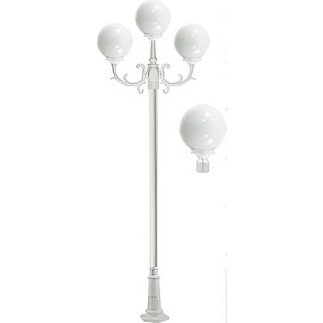 Dabmar Lighting GM2403-W white post light fixture
