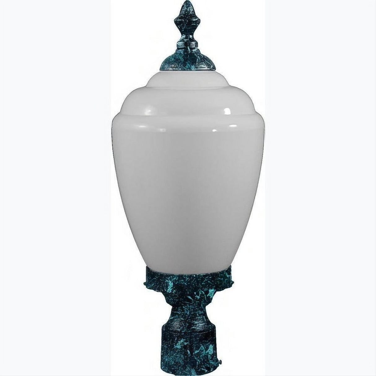 Dabmar Lighting GM285-L6-30K-VG Cast Alum Post Top Fixture 120V E26 LED 6W 30K Verde Green