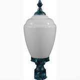 Dabmar Lighting GM285-L6-30K-VG Cast Alum Post Top Fixture 120V E26 LED 6W 30K Verde Green