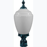 Dabmar Lighting GM285-L6-RGBW-VG Cast Alum Post Top Fixture 86V-265V E26 LED 6W RGBW Verde Green