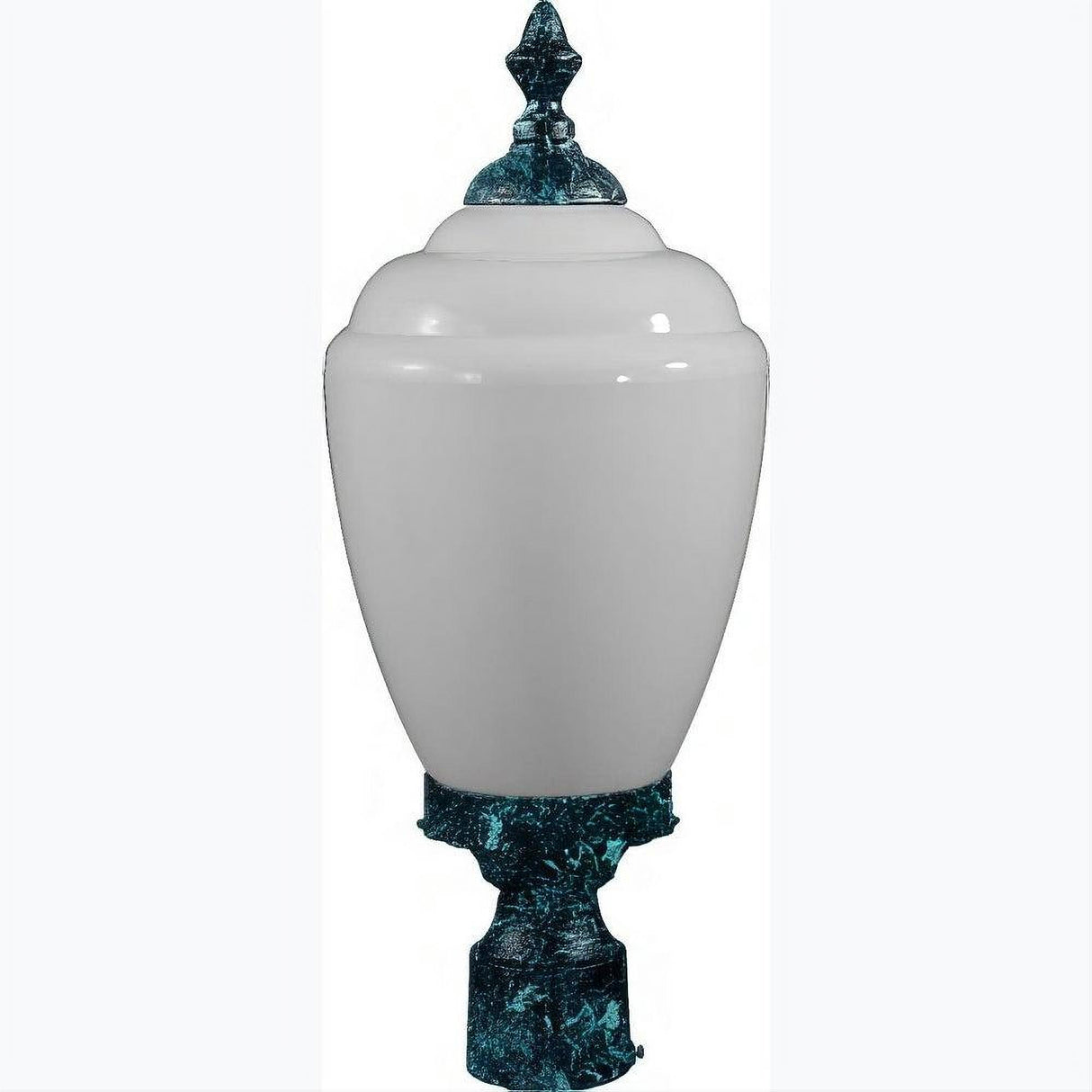 Dabmar Lighting GM285-L9-27K-VG Cast Alum Post Top Fixture 120V GU24 LED 9W 27K Verde Green