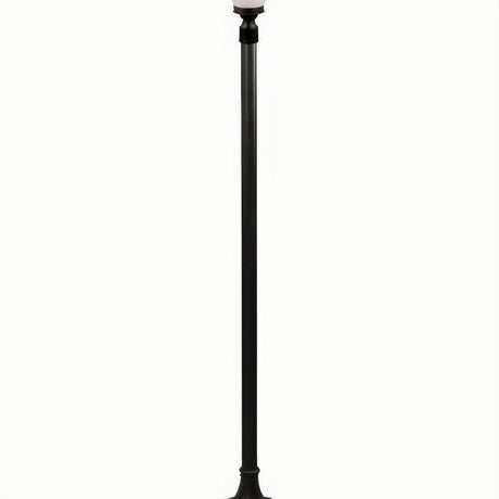 Dabmar Lighting GM2851-L18-65K-B Cast Alum 1 Post Top Fixture Pole + Base 120V E26 LED 18W 65K Black