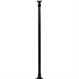 Dabmar Lighting GM2851-L6-RGBW-B Cast Alum 1 Post Top Fixture Pole + Base 86V-265V E26 LED 6W RGBW Black
