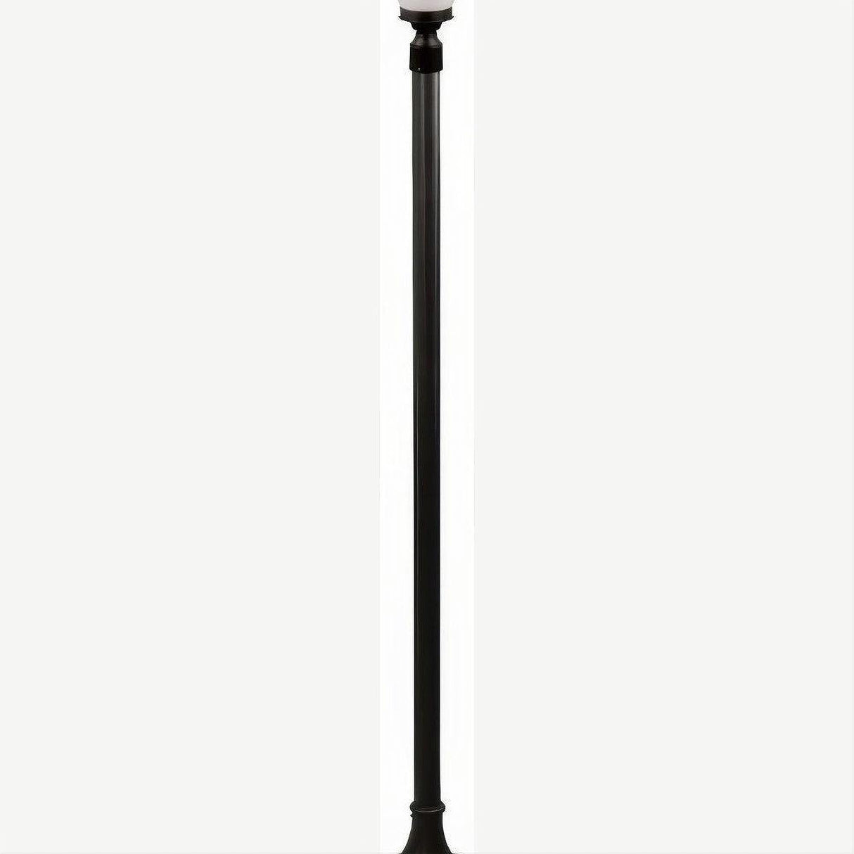 Dabmar Lighting GM2851-L9-27K-B Cast Alum 1 Post Top Fixture Pole + Base 120V GU24 LED 9W 27K Black