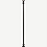 Dabmar Lighting GM2851-L9-27K-B Cast Alum 1 Post Top Fixture Pole + Base 120V GU24 LED 9W 27K Black