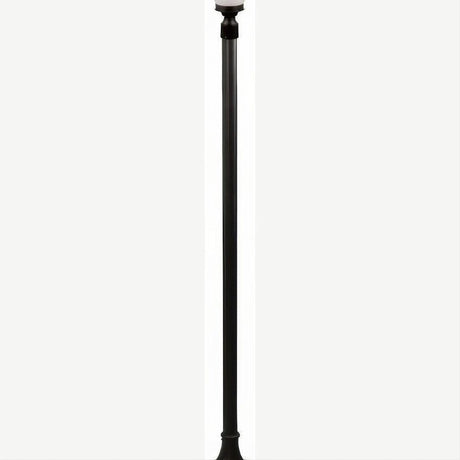 Dabmar Lighting GM2851-L9-27K-B Cast Alum 1 Post Top Fixture Pole + Base 120V GU24 LED 9W 27K Black