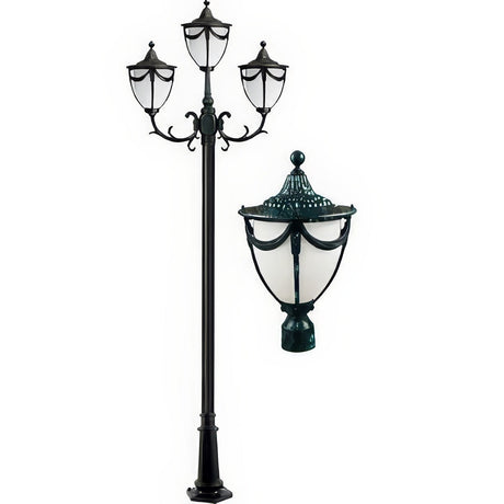 Dabmar Lighting GM4803-VG verde green post light fixture