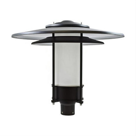 Dabmar Lighting GM510-L30-65K-B-FR-FR Cast Alum Post Top Fixture 85V-265V E26 LED 30W 65K Frost Black