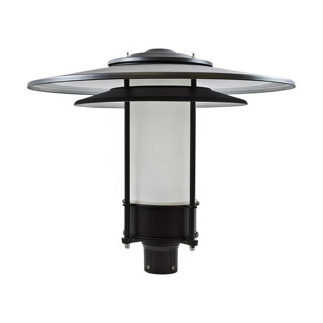 Dabmar Lighting GM510-L30-65K-B-FR-FR Cast Alum Post Top Fixture 85V-265V E26 LED 30W 65K Frost Black
