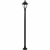 Dabmar Lighting GM5521-B Cast Alum 1 Post Top Fixture Pole + Base 120V E26 No Lamp Black