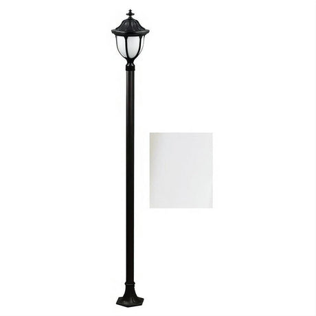 Dabmar Lighting GM5521-L6-RGBW-W Cast Alum 1 Post Top Fixture Pole + Base 86V-265V E26 LED 6W RGBW White