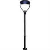 Dabmar Lighting GM5701-LB60-50K-B Cast Alum 1 Post Top Fixture Pole + Base 120V-277V LB 60W 50K Black