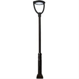 Dabmar Lighting GM5711-LB150-50K-B Cast Alum 1 Post Top Fixture Pole + Base 100V-277V LB 150W 50K Black