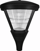 Dabmar Lighting GM580-L120-41K-B Cast Alum Post Top Fixture 120V-277V E39 LED 120W 41K Black