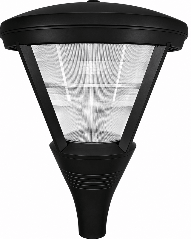 Dabmar Lighting GM580-L120-41K-B Cast Alum Post Top Fixture 120V-277V E39 LED 120W 41K Black