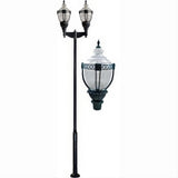 Dabmar Lighting GM6602-VG Cast Alum 2 Post Top Fixture Pole + Base 120V E39 No Lamp Verde Green