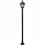 Dabmar Lighting GM8121-L20-50K-B Cast Alum 1 Post Top Fixture Pole + Base 120V-277V G24 LED 20W 50K Black