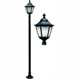 Dabmar Lighting GM8121-L30-30K-VG Cast Alum 1 Post Top Fixture Pole + Base 85V-265V E26 LED 30W 30K Verde Green