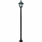Dabmar Lighting GM8121-L30-65K-B Cast Alum 1 Post Top Fixture Pole + Base 85V-265V E26 LED 30W 65K Black