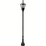 Dabmar Lighting GM8931-B Cast Aluminum Clear Top Decorative Base Acorn Fixture 100 Watt High Pressure Sodium 120 Volts Black