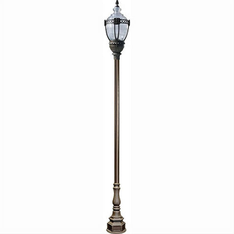 Dabmar Lighting GM8931-BZ Cast Aluminum Clear Top Decorative Base Acorn Fixture 100 Watt High Pressure Sodium 120 Volts Bonze