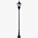 Dabmar Lighting GM8951-L120-41K-B Cast Alum 2 Post Top Fixture Pole + Base 120V-277V E39 2X LED 54W 30K Black