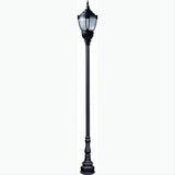 Dabmar Lighting GM8951-L54-30K-B Cast Alum 2 Post Top Fixture Pole + Base 120V-277V E39 2X LED 54W 40K Black