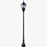 Dabmar Lighting GM8951-L54-40K-B Cast Alum 2 Post Top Fixture Pole + Base 120V-277V E39 2X LED 54W 50K Black