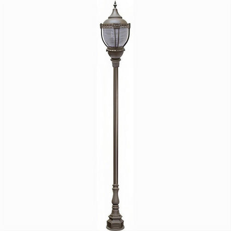 Dabmar Lighting GM8951-L54-40K-BZ Cast Alum 2 Post Top Fixture Pole + Base 120V-277V E39 2X LED 54W 50K Bronze