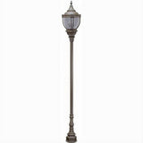 Dabmar Lighting GM8951-L80-40K-BZ Cast Alum 2 Post Top Fixture Pole + Base 120V-277V E39 2X LED 80W 50K Bronze