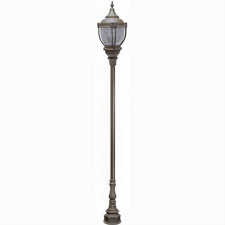 Dabmar Lighting GM8951-L80-40K-BZ Cast Alum 2 Post Top Fixture Pole + Base 120V-277V E39 2X LED 80W 50K Bronze