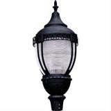 Dabmar Lighting GM910-L80-40K-B Cast Alum Post Top Fixture 120V-277V E39 LED 80W 40K Black