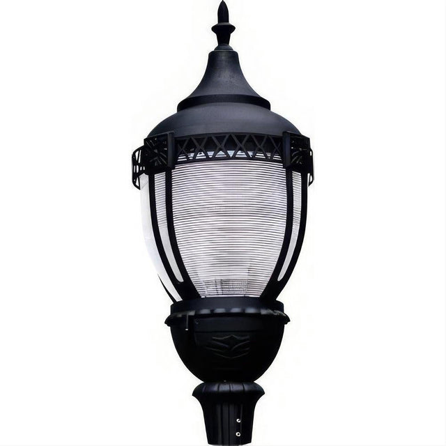 Dabmar Lighting GM910-L80-40K-B Cast Alum Post Top Fixture 120V-277V E39 LED 80W 40K Black