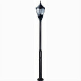 Dabmar Lighting GM9101-L63-40K-B Cast Alum 1 Post Top Fixture Pole + Base 120V-277V E39 LED 63W 40K Black