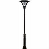 Dabmar Lighting GM9501-L30-65K-B Cast Alum 1 Post Top Fixture Pole + Base 85V-265V E26 LED 30W 65K Black