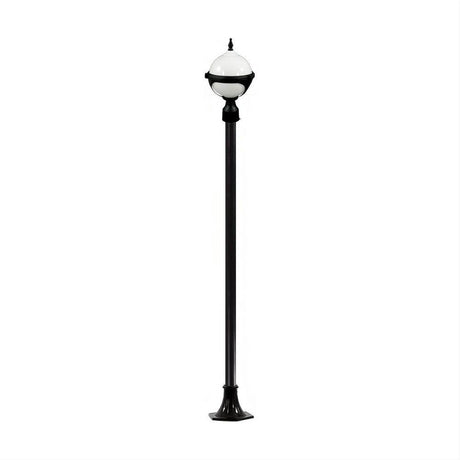 Dabmar Lighting GM9721-L6-RGBW-B Cast Alum 1 Post Top Fixture Pole + Base 86V-265V E26 LED 6W RGBW Black