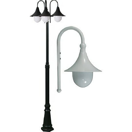 Dabmar Lighting GM9911-W white post light fixture