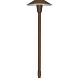 Dabmar Lighting LV13-L3-AMB-B Cast Alum Large Top Path Light 12V G4 LED 3W Amber Black