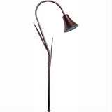 Dabmar Lighting LV215L-L3-64K-ABZ Brass Horn Path Light w/Leaf 12V G4 LED 3W 64K Antique Bronze