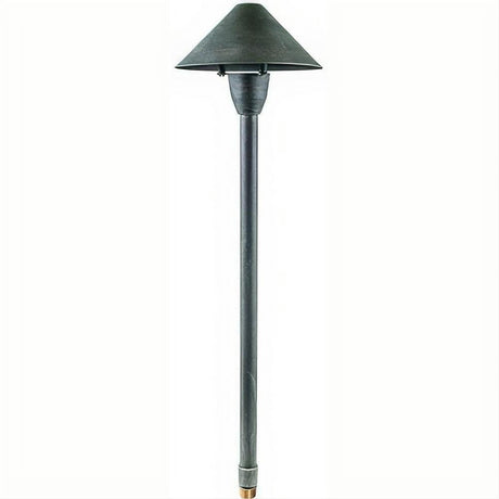Dabmar Lighting LV41-L3-64K-AG Brass Cone Path Light 12V G4 LED 3W 64K Acid Green