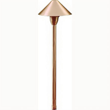 Dabmar Lighting LV41-L3-AMB-CP Brass Cone Path Light 12V G4 LED 3W RGBW Copper
