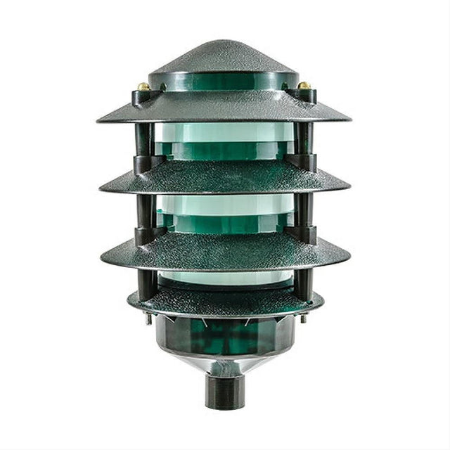 Dabmar Lighting LV5100-G PLASTIC PAGODA FIX 4 TIER 6" TOP 1/2" BASE 12V Green