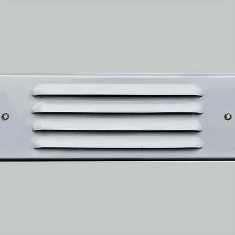 Dabmar Lighting LV615-L5-64K-W Brass Louvred Step Light 12V G4 LED 2X 3W 64K White