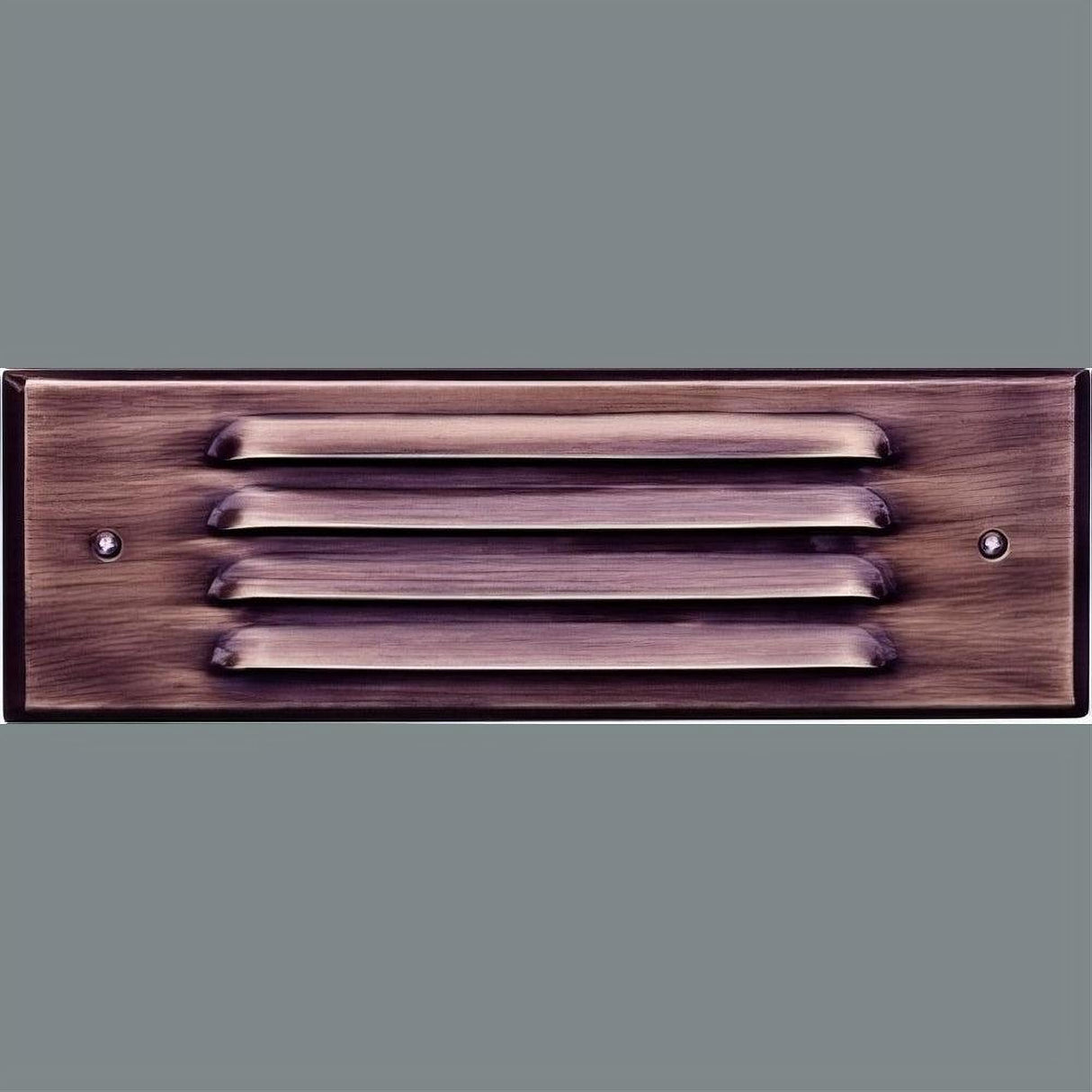 Dabmar Lighting LV615-L6-30K-ABZ Brass Louvred Step Light 12V G4 LED 2X 3W 30K Antique Bronze
