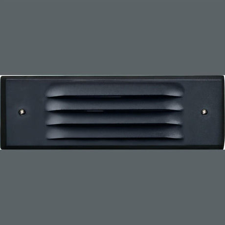 Dabmar Lighting LV615-L6-30K-B Brass Louvred Step Light 12V G4 LED 2X 3W 30K Black
